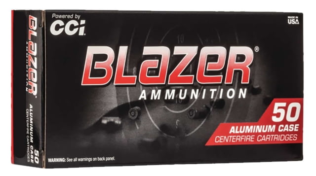 CCI Ammunition Blazer 9mm Luger 100 Grain Flat Nose Brass Cased Centerfire Pistol Ammunition 50 Rounds - Cci Ammunition