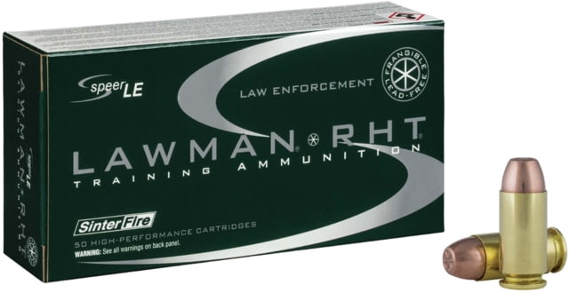 er Lawman RHT .40 S&W 125 Grain Frangible Brass Cased Centerfire Pistol 50 Rounds Ammo