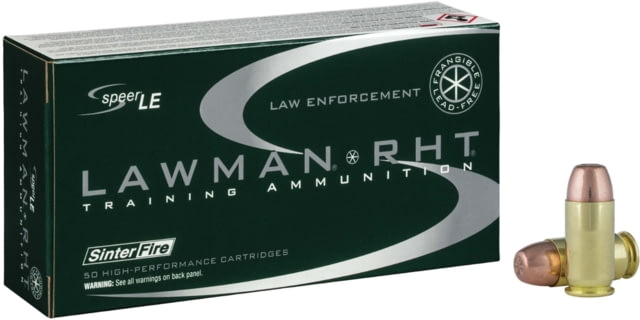 er Lawman RHT .45 ACP 155 Grain Frangible Brass Cased Centerfire Pistol 50 Rounds Ammo