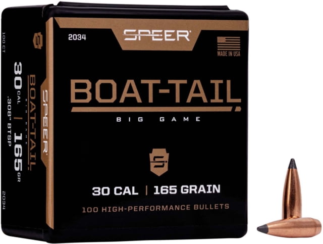 Speer Speer .308 165 Grain Jacketed Soft Point Boat-tail Rifle Bullet 100 - $42.99 at Optics Planet