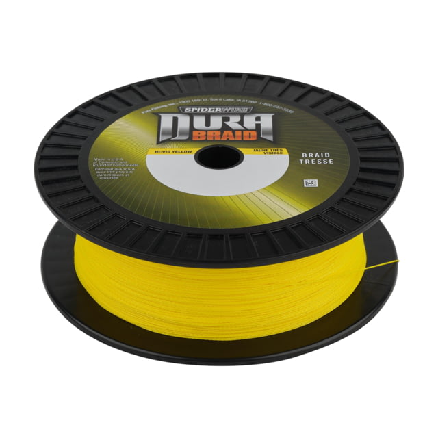 Spiderwire DuraBraid Superline 0.006in/0.15mm 10lb/4.5kg 500yd/457m 4lb Hi-Vis Yellow