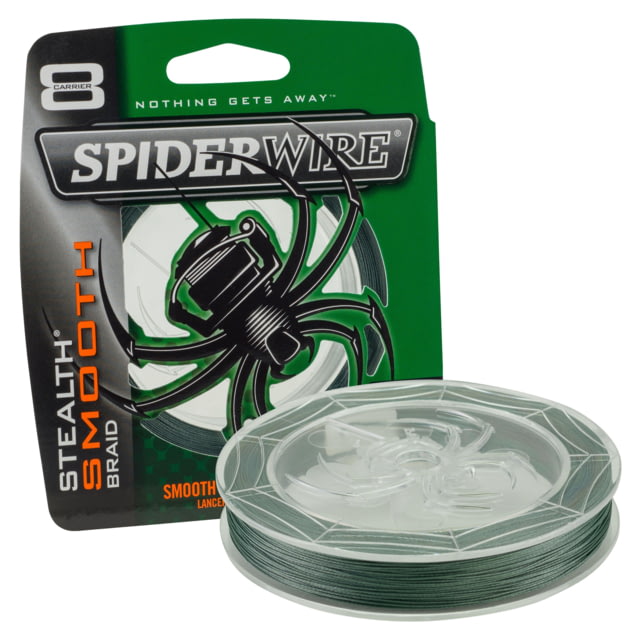 Spiderwire Stealth Smooth Superline 0.016in/0.40mm 50lb/22.6kg 300yd/274m 14lb Moss Green