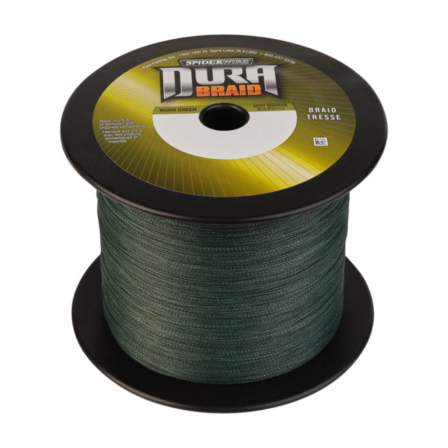 Spiderwire DuraBraid Superline 0.016in/0.41mm 65lb/29.4kg d/2743m 17lb Moss Green