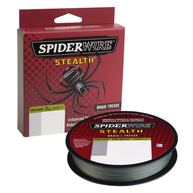 Spiderwire Stealth Superline 0.008in/0.20mm 10lb/4.5kg 300yd/274m 4lb Moss Green