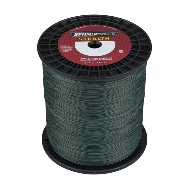 Spiderwire Stealth Superline 0.032in/0.81mm 250lb/113.3kg d/1371m 80lb Moss Green