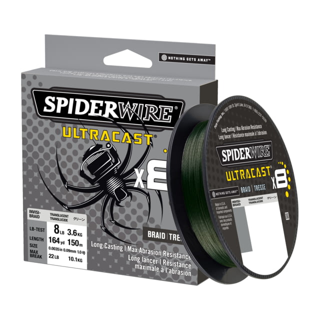 Spiderwire Ultracast Braid Superline 10lb test 2187yd Invisibraid-Translucent Boxed