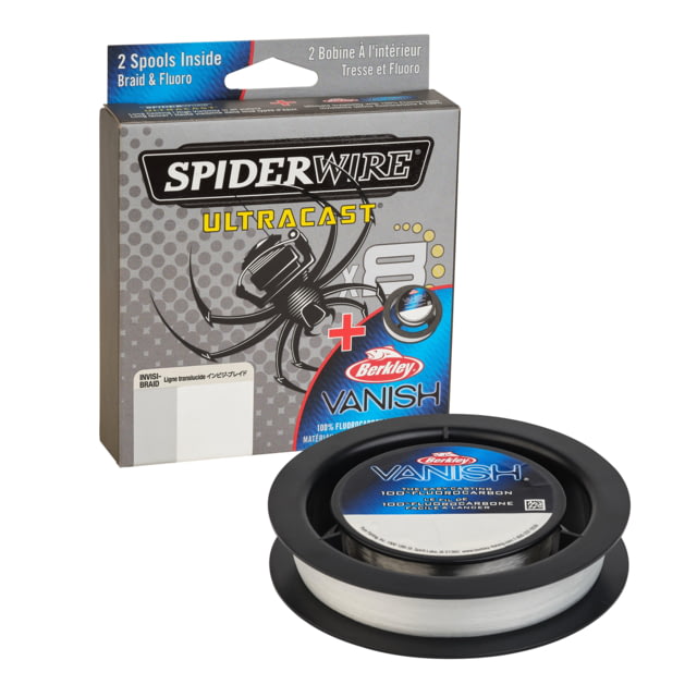 Spiderwire Ultracast Vanish Dual Spool Superline 0.005in/0.12mm 15lb/6.8kg 164yd/150m 6lb Translucent/Clear