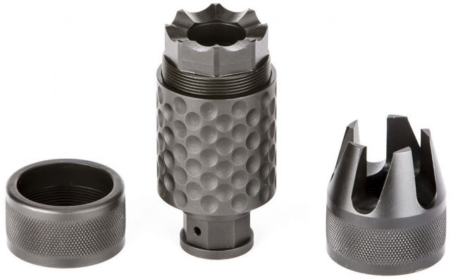 Spikes Tactical Barking Spider2 Krinkov Muzzle Brake 9mm 1/2-28 TPI Black - Spikes Tactical