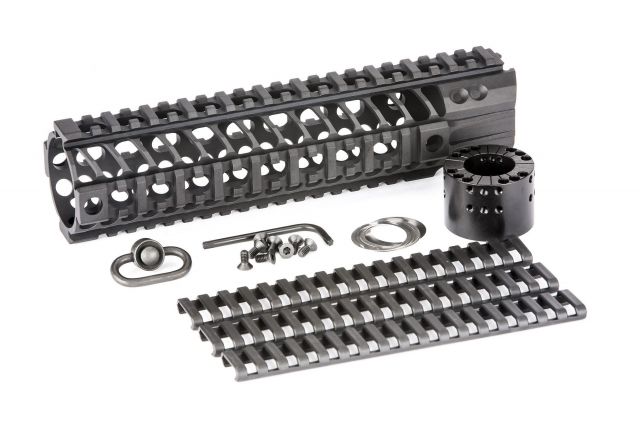 Spikes Tactical LW BAR2 Quad Rail 9in Black - Spikes Tactical