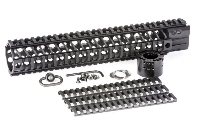 Spikes Tactical LW BAR2 Quad Rail 12in Black - Spikes Tactical