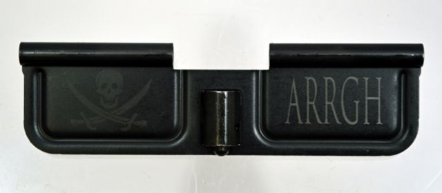 Spikes Tactical Ejection Port Door with Pirate and Arrgh Engraving Black