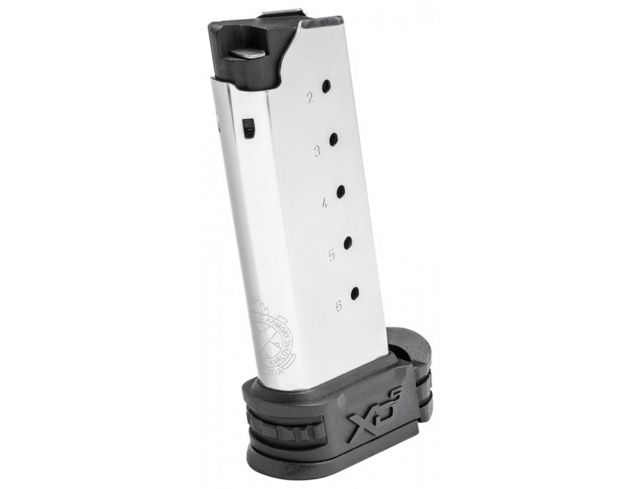 D Springfield Armory XD-S MOD.2 Magazine W/ Sleeve .45 ACP 6 Round Black Finish EDEMO1 Used Condition Like New Inspect And Rebox Ammo