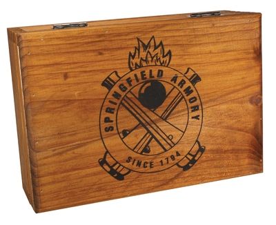 Springfield Armory Single Pistol Battery Box, Wooden, GE5051