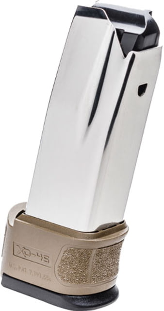 ingfield Armory XD Mod.2 Sub-Compact .45 ACP Extended Magazine W/ Sleeve 13 Round Flat Dark Earth 1 Pack Stainless Steel 13RD Ammo