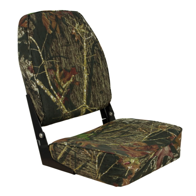 Springfield Marine High Back Folding Seat Mossy Oak Break Up