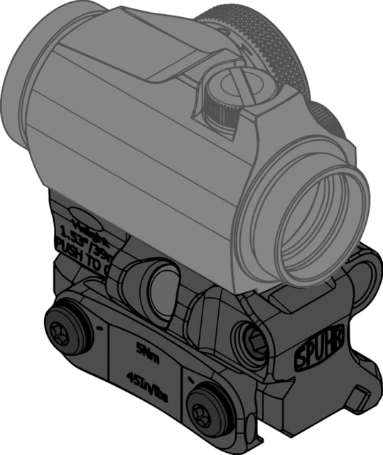 Spuhr Aimpoint T-2/Comp M5 Flip Mount 39mm Black