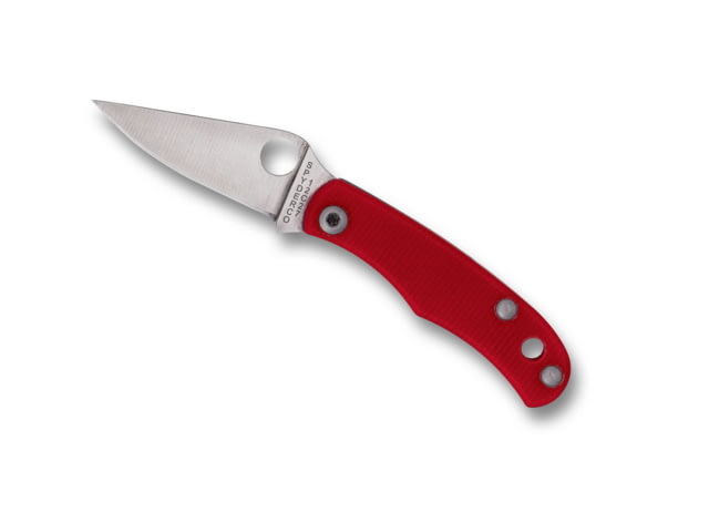 Spyderco Bug Folding Knife 1.26 in 12c27 Red G10