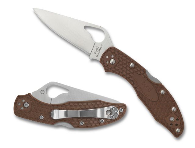 Spyderco Byrd Meadowlark2 Blue Frn Plainedge Folding Knife - Byrd