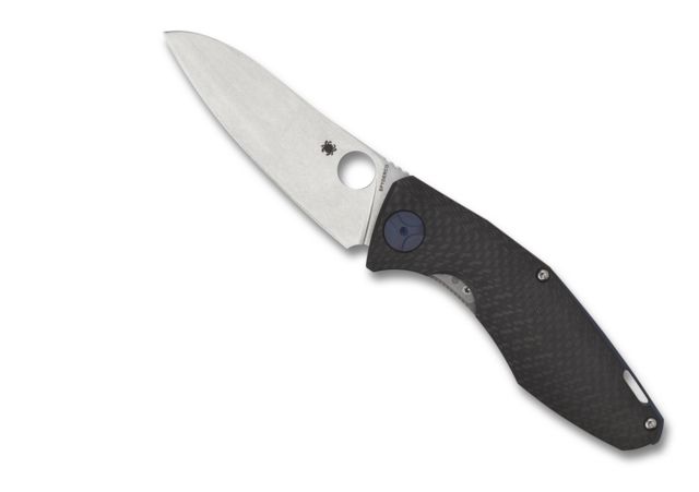 Spyderco Drunken Folding Knife 3.46in CPM-S90V Drop Point Blade Carbon Fiber Handle