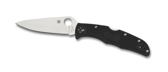Spyderco Endura 4 Lightweight Folding Knife 3.8in VG-10 Clip Point Full-Flat Grind FRN Black Handle