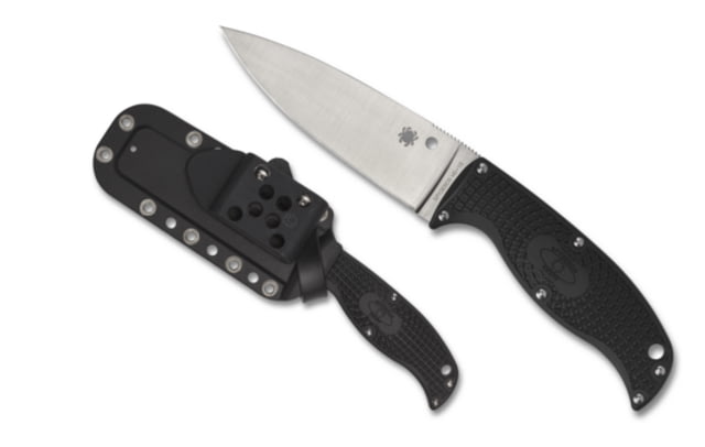 Spyderco Enuff 2 Fixed Blade Knife 3.95in K390 Steel Plain Edge Blade FRN Handle - Spyderco