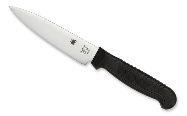 Spyderco Spyderco Kitchen Paring Knife 4.5in MBS-26 Plain Blade Black Polypropylene Handle - $43.50 at Optics Planet