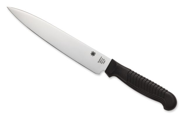 Spyderco Kitchen Utility Knife 6.5 in PlainEdge Blade Polypropylene Black Handle