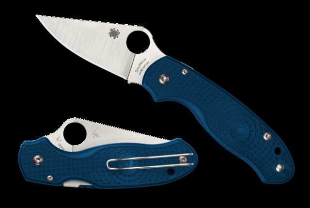 Spyderco Para 3 Folding Knife 2.95in CPM SPY27 Drop Point Blade FRN Blue Handle