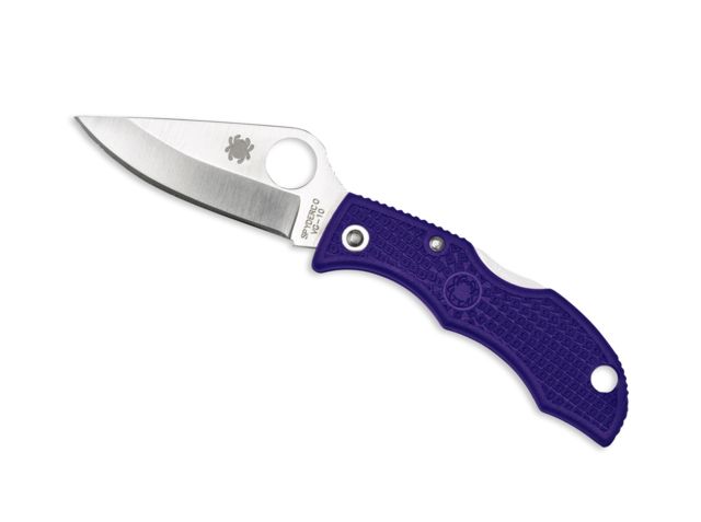 Spyderco Ladybug 3 Folding Knife 1.9in VG-10 Clip Point Blade Purple FRN Handle