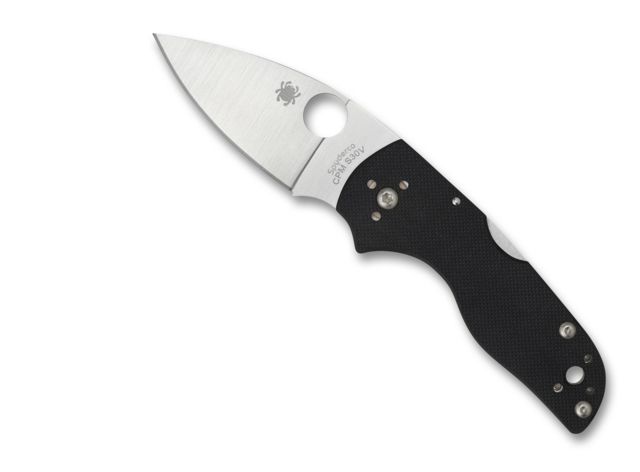 Spyderco Lil' Native Mid Back Lock PlainEdge Folding Knife G-10 Steel Black - Spyderco