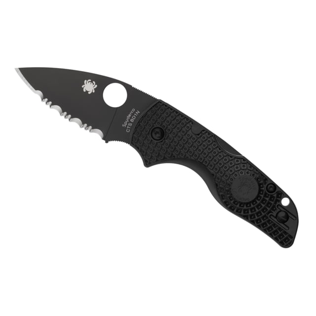 Spyderco Lil Native Black Lightweight Black Blade - Spyderco