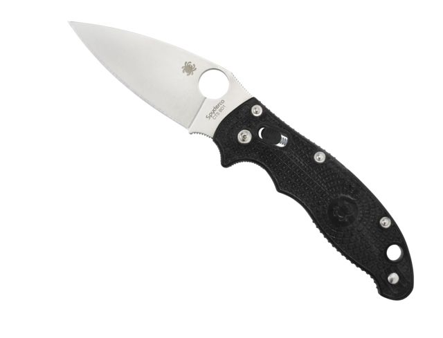 Spyderco Manix 2 PlainEdge Folding Knife, FRCP, Black C101PBK2