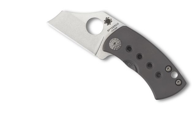 Spyderco Mcbee Folding Knife 1.54in CTS XHP Wharncliffe Blade Titanium Handle