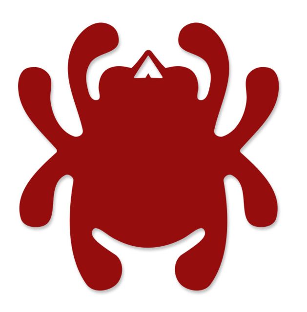Spyderco Mirror Decal Bug - Red Red - Spyderco