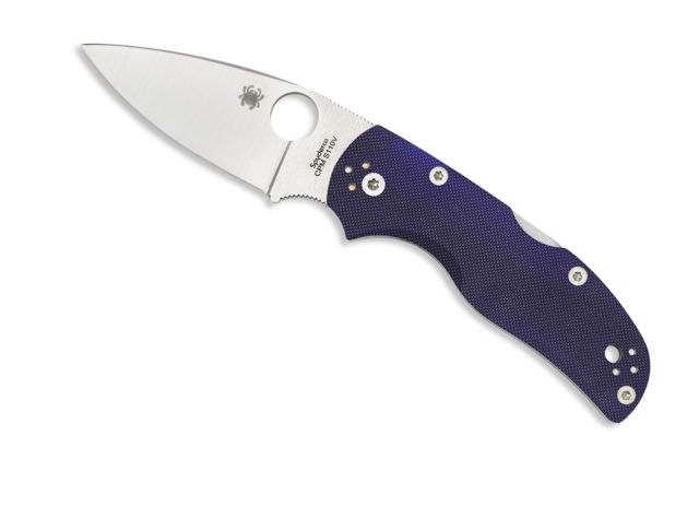 Spyderco Native 5 Folding Knife 2.95in CPM S110V Steel Drop Point Blade G-10 Dark Blue Handle