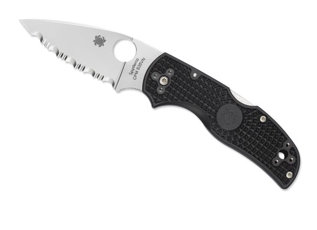 Spyderco Native 5 Lightweight Folding Knife 2.95in CPM S30V Leaf Blade SpyderEdge FRN Black Handle