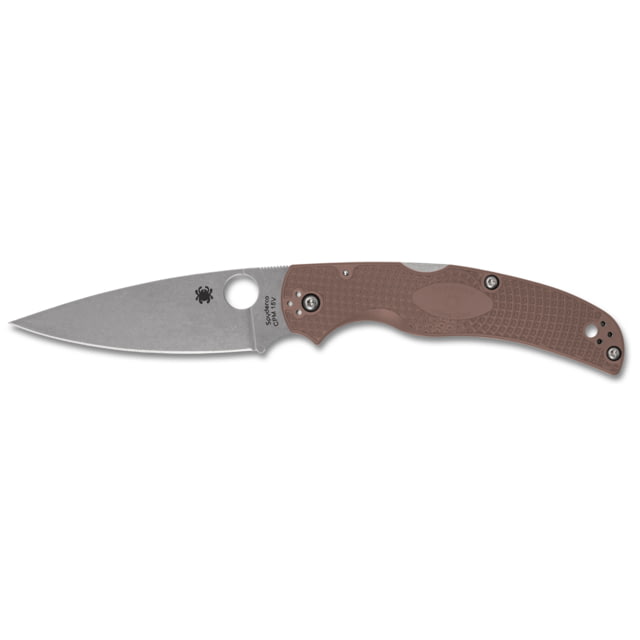 Spyderco Native Chief Folding Knife 4.02in CPM 15V Leaf Blade FRN Brown Handle - Spyderco