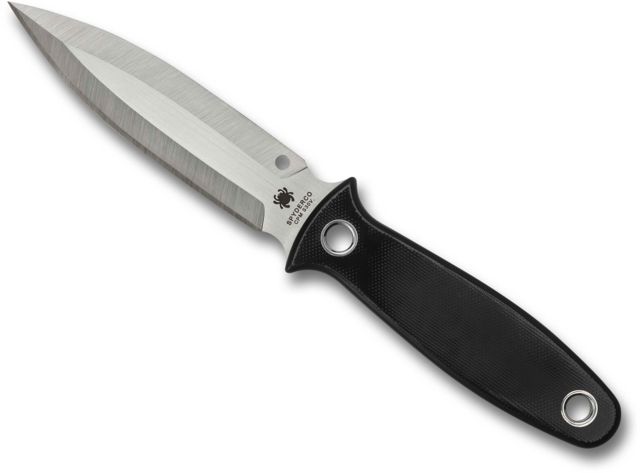Spyderco Nightstick Fixed Blade Knife 4.14in CPM-S30V G10 Black G-10 - Spyderco