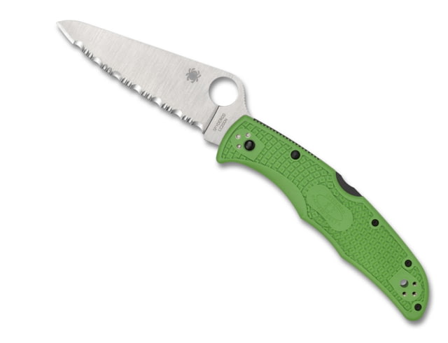 Spyderco Pacific Salt 2 Folding Knife 3.78in H-1 FRN Spyder Green - Spyderco