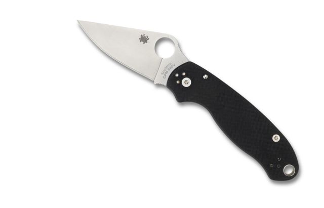 Spyderco Para 3 Folding Knife 2.95in S30V Clip Point Blade G10 Black Handle