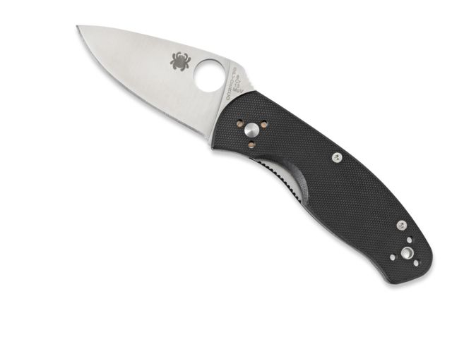 Spyderco Persistence Folding Knife 2.75in 8Cr13MoV Steel Skinner Blade G-10 Black Handle