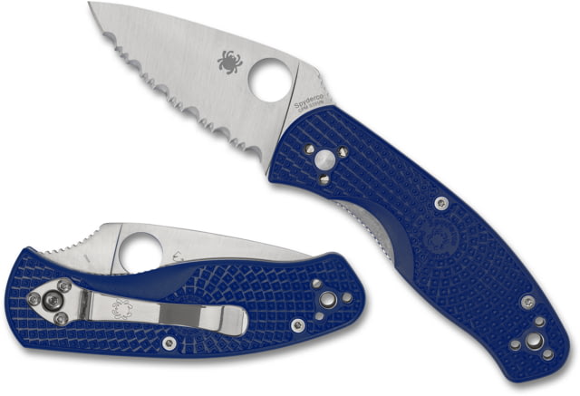 Spyderco Persistence Lightweight CPM S35VN Folding Knives 2.75in CPM S35VN Plain Blade Blue FRN Handle - Spyderco