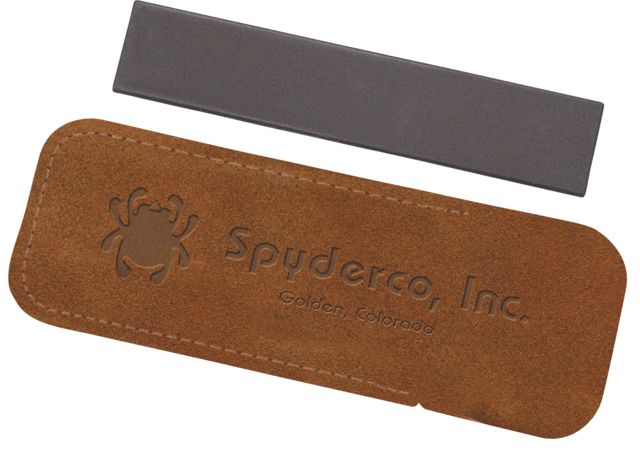 Spyderco Pocket Stone Medium 1in. X 5in. w/Pouch Knife Sharpening System - Spyderco