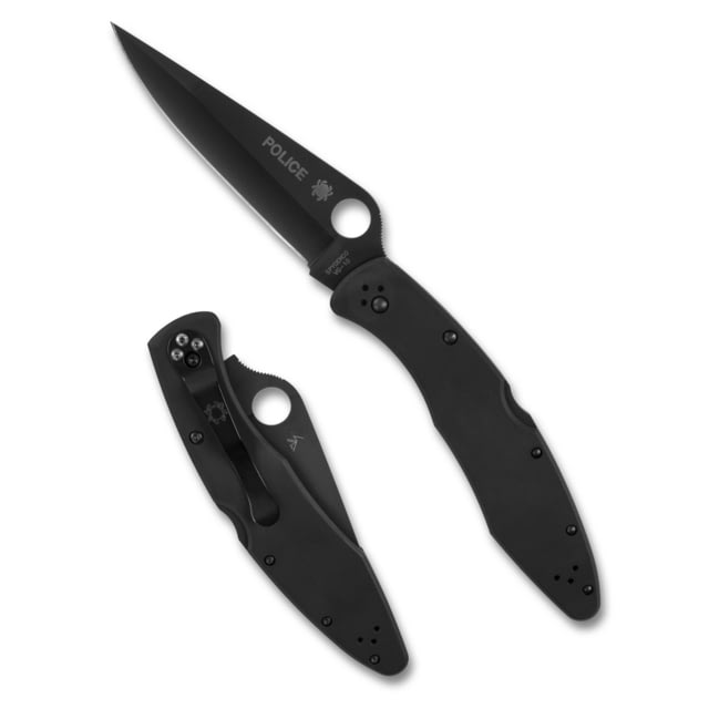 Spyderco Police Model Black Stainless - Spyderco