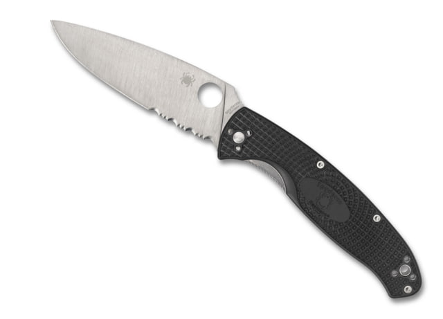 Spyderco Resilience Lightweight Folding Knife 4.2 in CR13MOV Leaf Satin Finish Non-serrated Black - Spyderco