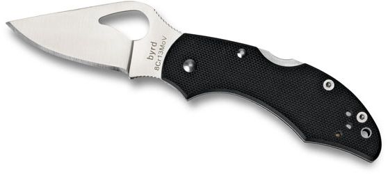 Byrd Robin 2 Folding Knife 2.4 in Stainless Steel Plain Blade Black G-10 Handle - Byrd