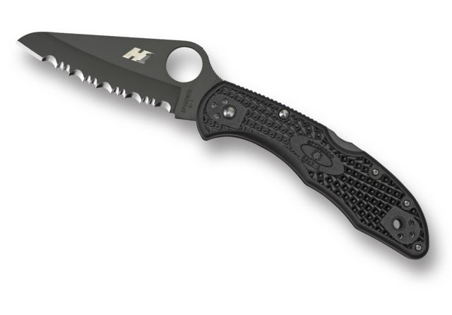 Spyderco Salt 2 Lightweight SpyderEdge Folding Knife FRN Handle 7.25in Black Blade Black - Spyderco