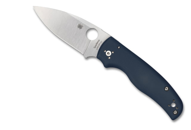 Spyderco Shaman Folding Knife 3.58in CPM SPY27 Drop Point G10 Blue Handle