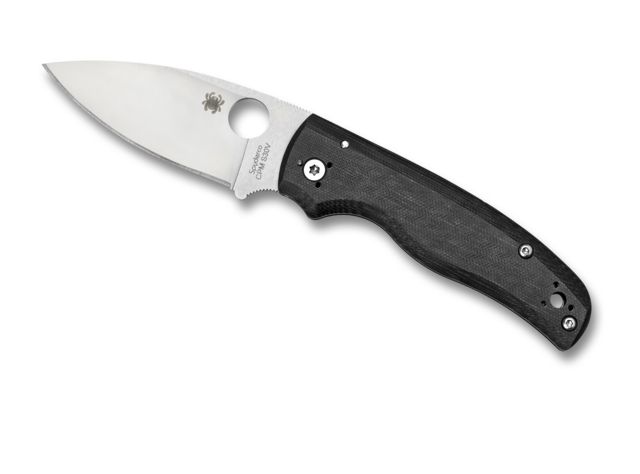 Spyderco Shaman Folding Knife 3.58in CPM S30V Drop Point Blade G10 Black Handle