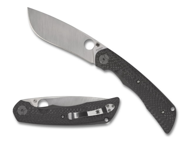 Spyderco Subvert Folding Knife 4.12in CPM 20CV Steel Carbon Fiber/Titanium Handle Black - Spyderco